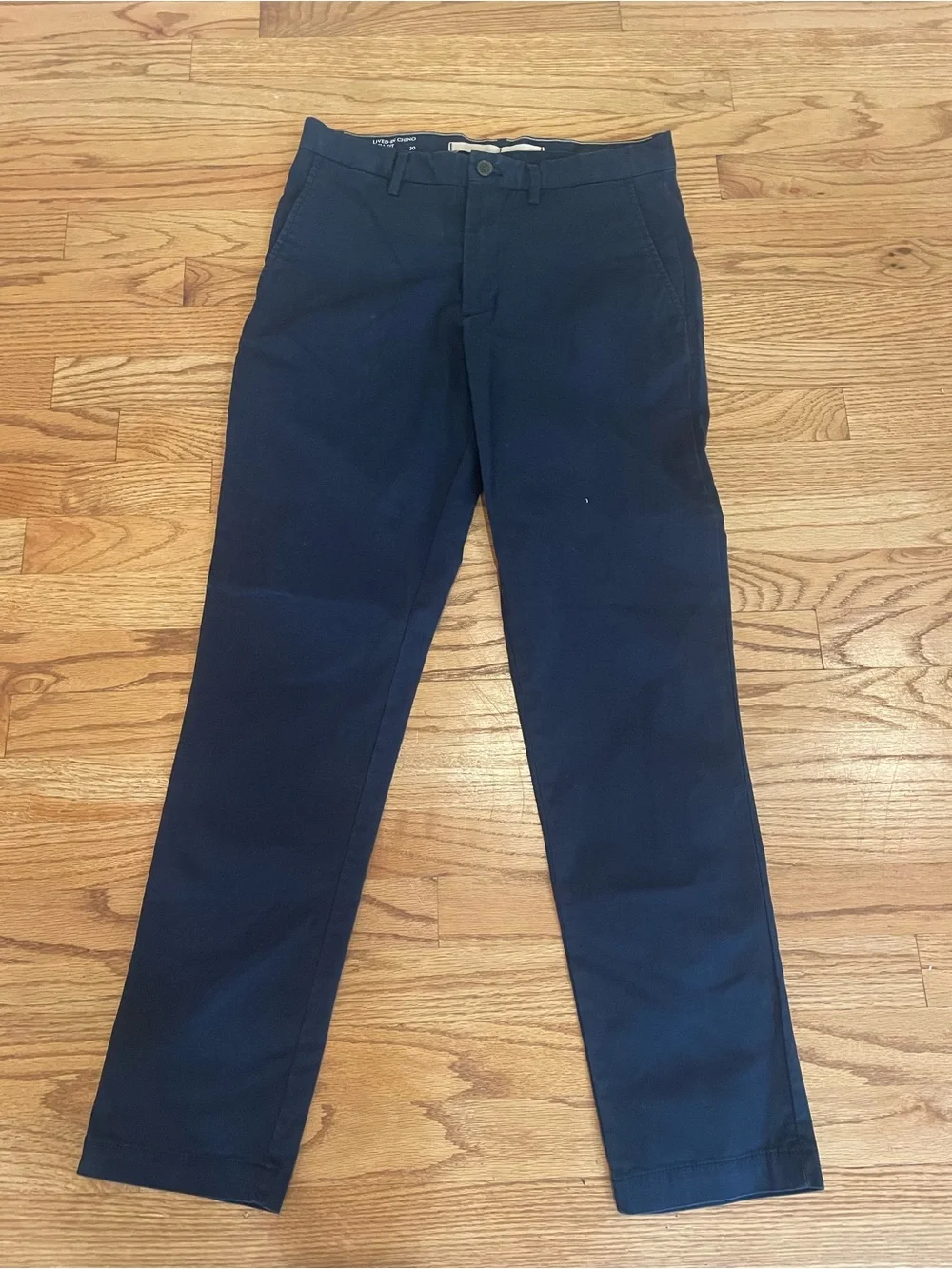 Banana Republic Men's Navy Slim Straight Chinos